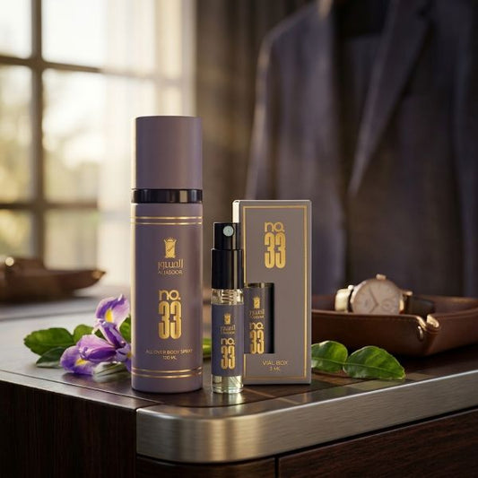 No 33 Body Mist - Comes with a  No. 33 Parfum  for Men - 3 ml vial