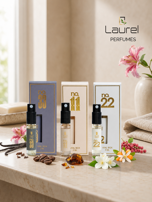 LAUREL Discovery Trio — 3 × 3 ml Perfume Vials