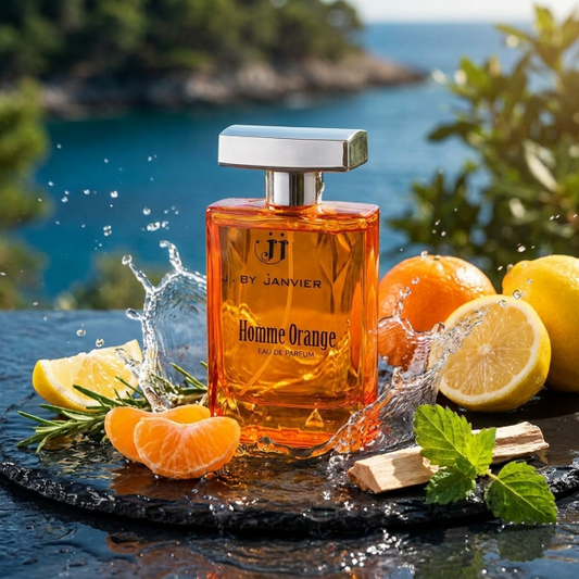 Homme Orange French Perfume J. By Janvier Eau De Parfum For Men 100ml