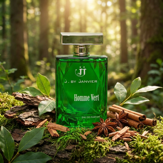 Homme Vert French Perfume J. By Janvier Eau De Parfum For Men 100ml