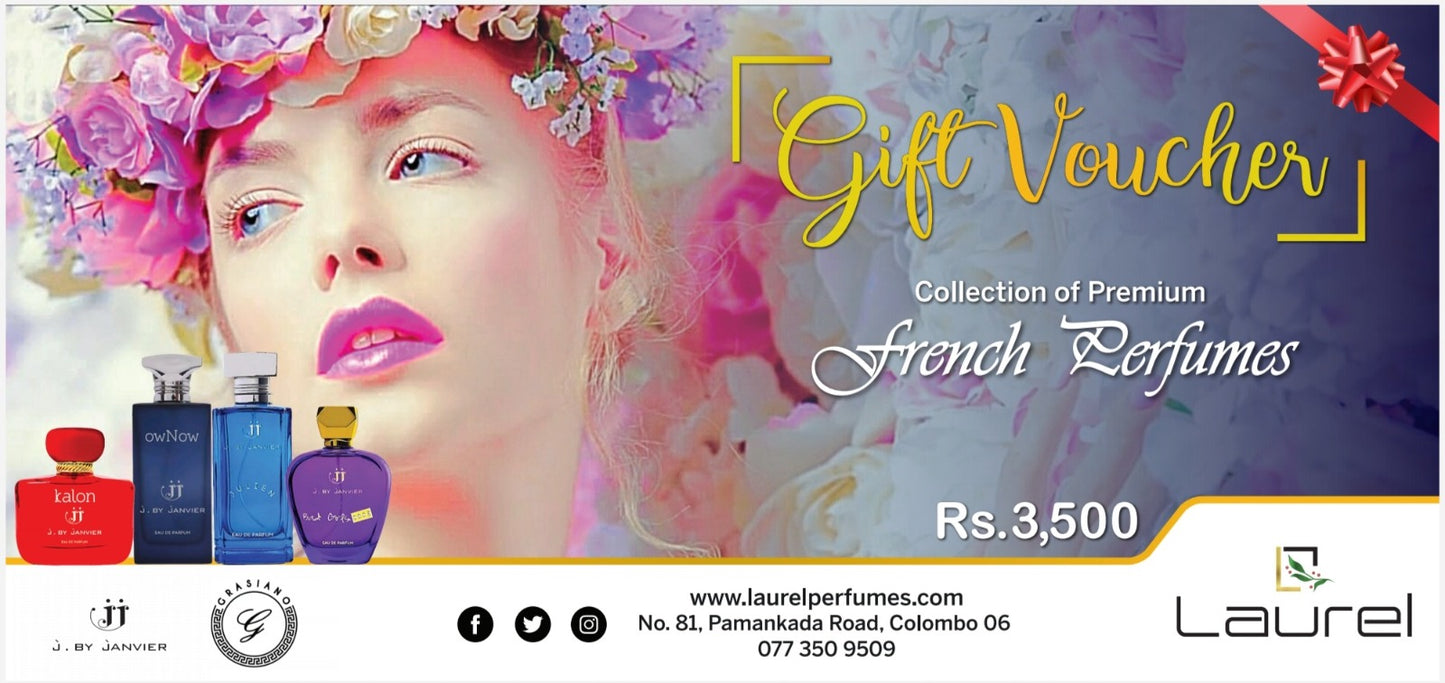 Laurel Perfumes Gift Voucher – Collection of Premium French Perfumes