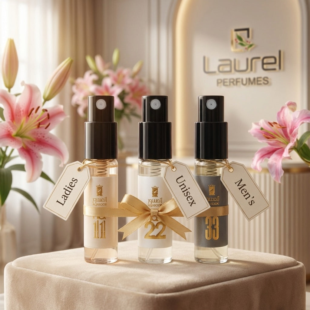LAUREL Discovery Trio — 3 × 3 ml Perfume Vials